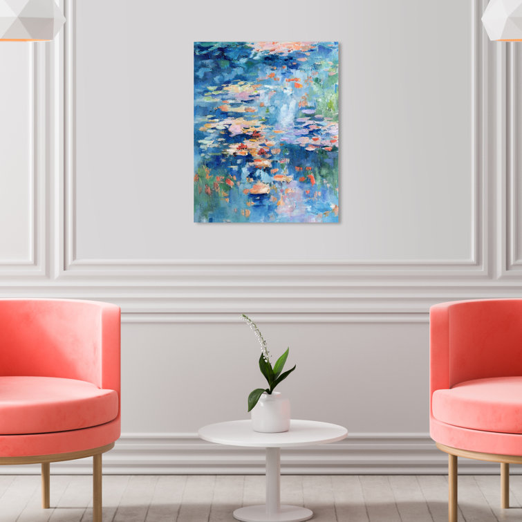 Inspired By Monet Impressionist Waterlillies Print